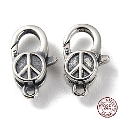 925 Thailand Sterling Silver Lobster Claw Clasps&nbsp;STER-D003-43AS