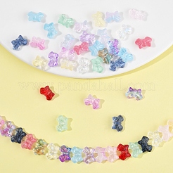 120Pcs 15 Colors Transparent Spray Paint Glass Beads&nbsp;GLAA-FS0002-12B