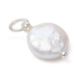 Natural Baroque Keshi Pearl Pendants&nbsp;PALLOY-JF05195