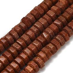 Synthetic Goldstone Beads Strands&nbsp;G-G317-A06-3x6mm