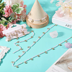 Handmade Resin Beaded Chains&nbsp;AJEW-WH0460-013G