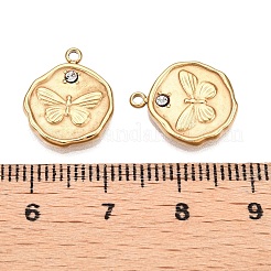 304 Stainless Steel Pendants&nbsp;STAS-L022-274G