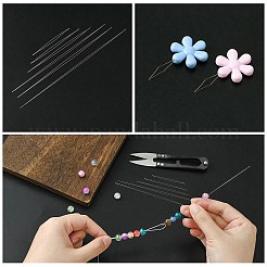 High Carbon Steel Big Eye Beading Needle&nbsp;TOOL-YW0001-28