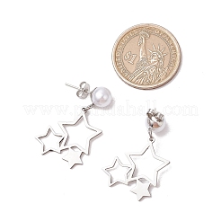 6 Pairs 6 Styles 201 Stainless Steel Stud Earrings&nbsp;EJEW-JE06342