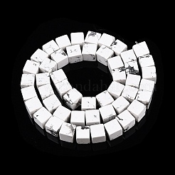 Natural Howlite Beads Strands&nbsp;G-T139-8x8-02A