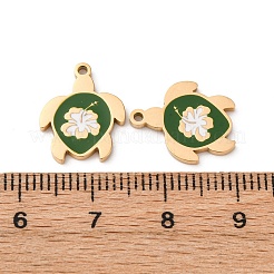 304 Stainless Steel Enamel Charms&nbsp;STAS-U060-02G-04