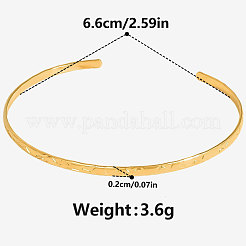 European & American Style 304 Stainless Steel Plain Bangles&nbsp;UM3618-2