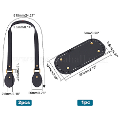 PU Leather Bag Bottom with Shoulder Strap&nbsp;FIND-PH0005-27A