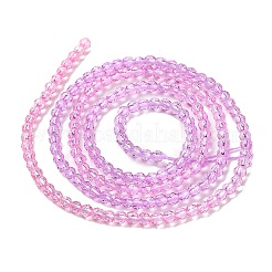 Transparent Gradient Color Glass Beads Strands&nbsp;GLAA-G101-2mm-15