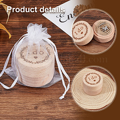 Column Wooden Finger Ring Storage Boxs&nbsp;CON-WH0086-063B