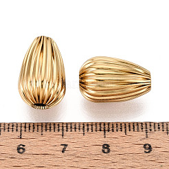 Textured 304 Stainless Steel Beads&nbsp;STAS-T072-12G
