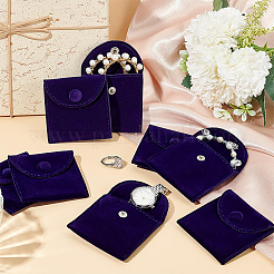 Square Velvet Jewelry Package Bags&nbsp;ABAG-WH0035-055A-01
