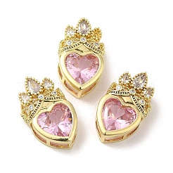 Rack Plating Brass Cubic Zirconia Pendants&nbsp;KK-Q803-02