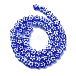 Handmade Millefiori Lampwork Beads Strands&nbsp;LAMP-G164-01B