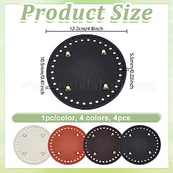 4Pcs 4 Colors Imitation Leather Bag Bottoms&nbsp;FIND-NB0006-98