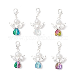 Glass Angel Pendant Decorations&nbsp;HJEW-JM03561