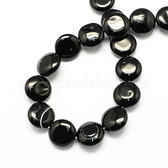 Dyed Natural Dyed & Heated Black Onyx Beads Strands&nbsp;G-S110-02