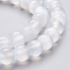 Natural Selenite Beads Strands&nbsp;G-L552H-16A