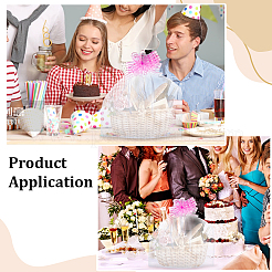 6Pcs Rectangle Organza Packing Drawstring Bags&nbsp;ABAG-PH0001-81A