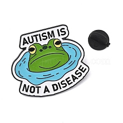 Autism is Not Disease Frog in Pool Enamel Brooches&nbsp;AL-I001-04EB-04