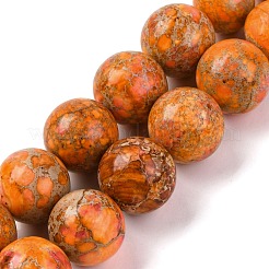 Graduated Natural Imperial Jasper Beads Strands&nbsp;G-P551-B01-01