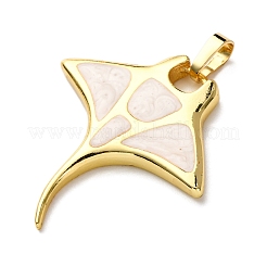 Brass Enamel Pendants&nbsp;KK-C119-08G