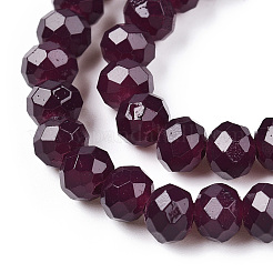 Baking Paint Imitation Jade Glass Bead Strands&nbsp;DGLA-A034-J6MM-A02