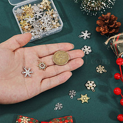56Pcs 14 Styles Alloy Rhinestone Pendants&nbsp;FIND-CA0011-18