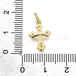 Brass Micro Pave Cubic Zirconia Pendants&nbsp;KK-Z100-41G-01