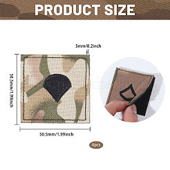 6Pcs Polyester Epaulette Camouflage&nbsp;PATC-FH0001-26
