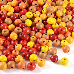 240Pcs 6 Colors Natural Wooden Beads&nbsp;WOOD-TA0002-74D