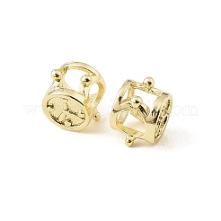Clock Brass European Beads&nbsp;KK-CBA9CBD-22G