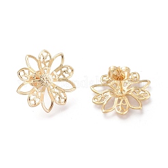 Brass Stud Earring Findings&nbsp;KK-M211-08G