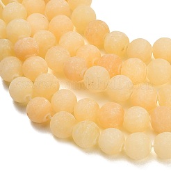 Natural Yellow Calcite Beads Strands&nbsp;GG-CBAA3AB-01-8mm
