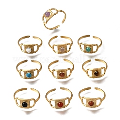 304 Stainless Steel Cuff Open Rings&nbsp;RJEW-F213-01G