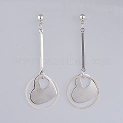 Stainless Steel Dangle Ear Studs&nbsp;EJEW-JE03920