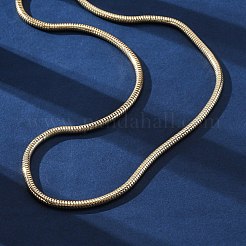 Brass Snake Chain Necklaces for Women&nbsp;NJEW-D302-72G