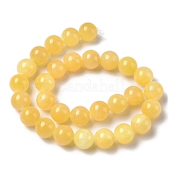 Natural Topaz Jade Beads Strands&nbsp;G-F818-A02-14mm-01