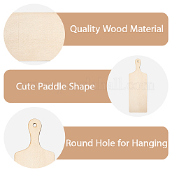 4Pcs Unfinished Blank Wooden Pendants Set for Painting Arts&nbsp;WOOD-CP0001-23B