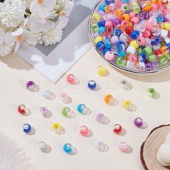 600Pcs 12 Colors Transparent Resin Beads&nbsp;RESI-GO0001-07