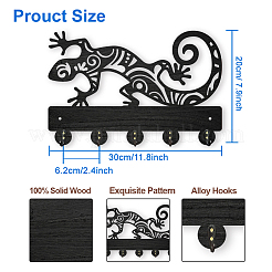 Wood & Iron Wall Mounted Hangers&nbsp;HJEW-WH0055-057