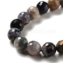 Natural Dendritic Jasper Beads Strands&nbsp;G-E571-32B
