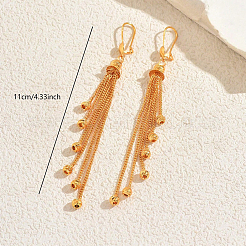 Brass Round Tassel Hoop Earrings&nbsp;RO3697