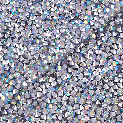Glitter Resin Hotfix Rhinestone(Hot Melt Adhesive On The Back)&nbsp;OCOR-TA0002-02-40mm