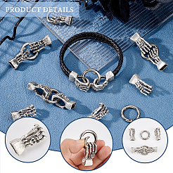 6 Sets Alloy Spring Gate Rings&nbsp;FIND-AR0003-14