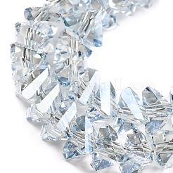 Electroplate Transparent Glass Beads Strands&nbsp;EGLA-P052-02A-PL01