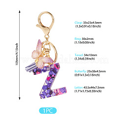 Resin Butterfly Pendant Keychains&nbsp;KEYC-TAC0034-03Z