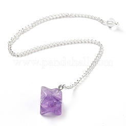 Natural Amethyst Pendant Dowsing Pendulums&nbsp;G-Q016-04C
