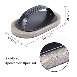 8 Pcs 2 Colors Portable Emery Sponge Pot Dish Brush&nbsp;AJEW-OC0002-10