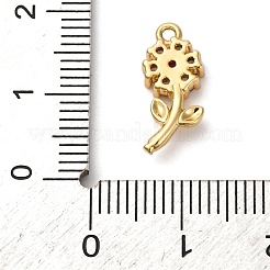 Brass Micro Pave Cubic Zirconia Pendants&nbsp;KK-I276-04G-03